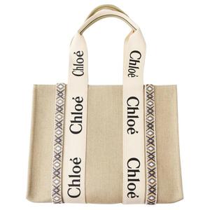 Chloé Сумка Chloe Woody из коровьей кожи средняя женская бежевая