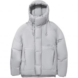 Мужская пуховая куртка Li Ning Ultimate серого цвета с капюшоном, средней высоты