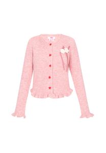 Вязаный кардиган MYMO, светло-розовый
