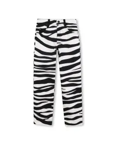 Детские брюки для девочки черного цвета из хлопка Marc Jacobs