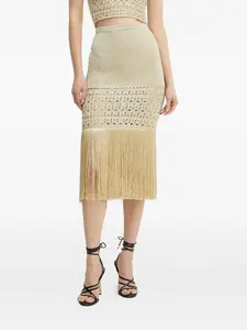 Юбка с бахромой SIMONA CORSELLINI, золотой
