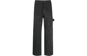 REPRESENT Джинсы мужские Iron Black Moderate Wide Leg