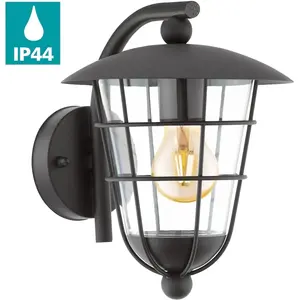 Наружный настенный светильник PULFERO E27 1 шт. Возможен угловой монтаж Eglo, черный