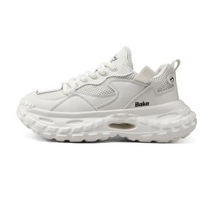 BAKE Дышащие и износостойкие массивные кроссовки мужские низкие черно-серые, цвет Black Gray