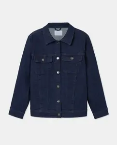 Женская базовая однотонная кожаная куртка Couchel, нежно-синий