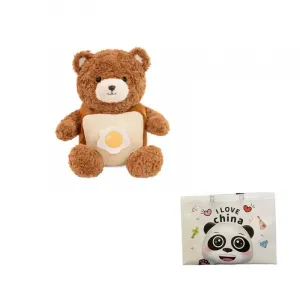 Милый шарф медведь, плюшевые куклы плюшевый мишка с рожками быка, высота 30см/40см Bitter purchase