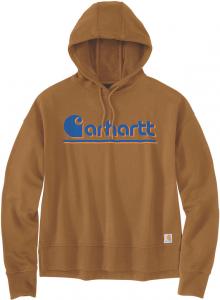 Худи Carhartt Loose Fit Fall Graphic Ladies Hoodie, коричневый
