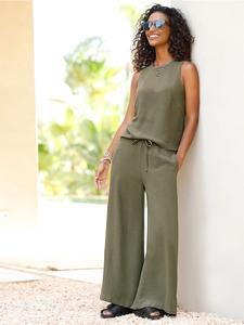 Heine Блузка и брюки цвета хаки