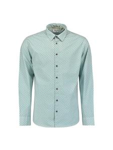 Рубашка Slim Fit на пуговицах No Excess, зеленый