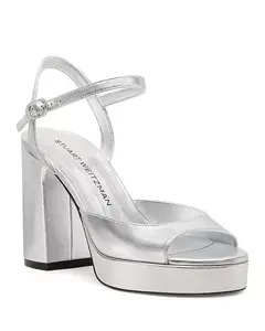 Женские сандалии на платформе Dayna II Stuart Weitzman, серебряный