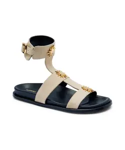 Кожаные сандалии Кларисса Alohas, бежевый