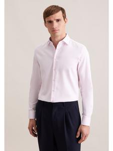 Seidensticker Приталенная деловая рубашка розового цвета
