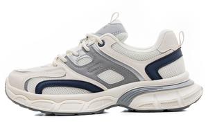 Кроссовки женские толстые низкие бежевый/серый/голубой Renben