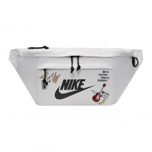 Nike Одноплечевая набедренная сумка через плечо унисекс белая, Guitar