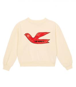 Толстовка из хлопка с принтом медведя The Animals Observatory, белый