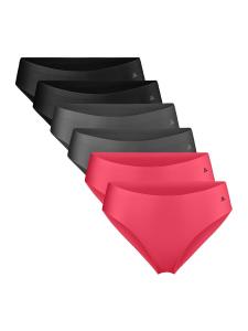Трусики DANISH ENDURANCE Invisible, серый/красный/черный