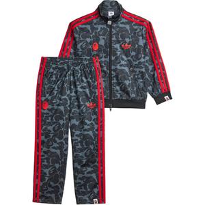 Adidas Originals Bathing Ape повседневная спортивная одежда BapeTRACK SUIT SS25 набор черный детский