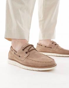 Туфли-лодочки ASOS DESIGN из замши песочного цвета