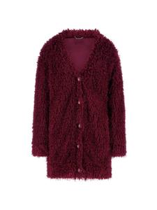 GUESS Вязаное пальто в цвете бордо