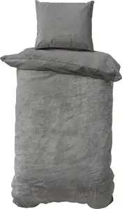 Комплект постельного белья Nicky Plush 2-piece 155x220 + 80x80 см Grey Cashmere Touch Winter Duvet Cover Set with Zipper Müskaan