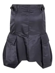 Прямая юбка с карманами-карго SACAI, черный