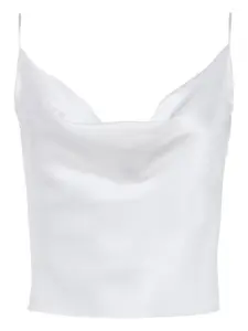 Топ Calista с драпировкой на воротнике L'Agence, белый