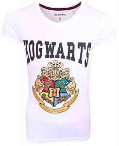 Футболка Harry Potter mit Glitzerdetails Harry Potter Hogwarts, белый