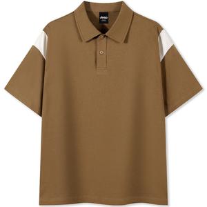 Унисекс поло Jeep, коричневый/бежевый