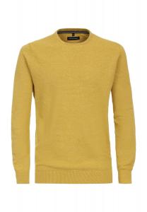 Свитер, манжеты в рубчик, мужской CASAMODA, желтый