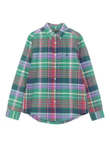 Рубашка в клетку Polo Ralph Lauren Kids, зеленый
