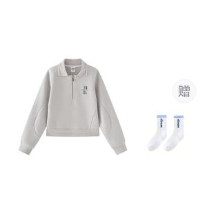 Свитшот женский с лацканом утолщенный Regular Ellesse, cloud river серый