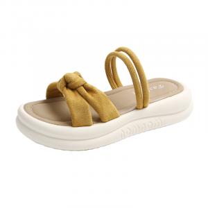 NANJIREN Женские противоскользящие тапочки с амортизацией EVA, устойчивые к истиранию и запаху, бесшумные, желтые, цвет Yellow