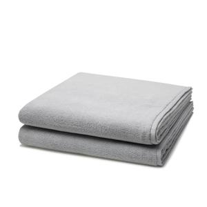 Набор из 2 банных полотенец Sensual Skin Ross, светло-серый