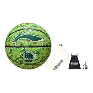 LINING Баскетбольный мяч PU зеленый размер 7 тренировочный унисекс