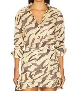 Рубашка на пуговицах Deriana с принтом "Тигр" IRO, print tiger