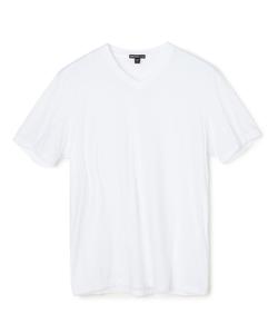 Роскошная трикотажная футболка с V-образным вырезом MELJ3248