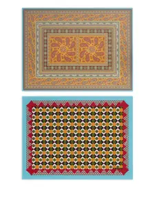 Декоративные тарелки с узором (набор из двух) Etro Home, желтый