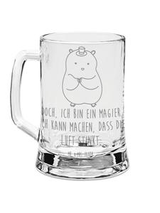 Пивная кружка в виде хомяка с надписью на прозрачном фоне Mr. & Mrs. Panda