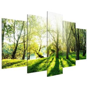 Картина из акрилового стекла Artgeist Green Glade, 100 см, зеленый