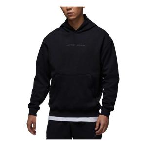 Толстовка dri-fit sport hoop fleece hoodie asia sizing 'black' Air Jordan, черный