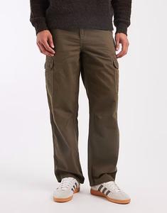 Брюки-карго свободного кроя цвета темного хаки New Look