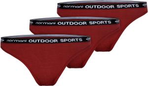 Трусы Normani Outdoor Sports 3er Pack Damen Merino Tanga „Dubbo“, красный