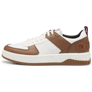 Износостойкие мужские скейтерские кросовки низкие светло-коричневые HUGO BOSS