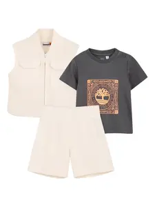 Комплект с графическим принтом Timberland Kids, белый