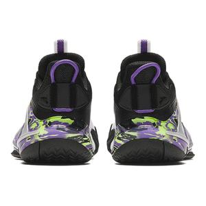 Антискользящие и дышащие детские баскетбольные кроссовки низкие Qing Kuang Белый Черный Antakids, Anta Белый/Черный