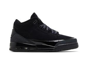 Кроссовки Air Jordan 3 Retro GS Black Cat2025, черный