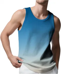 Мужской градиентный майка для тренировок: Slim Fit с Racerback