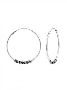 Bungsa Серебряные серьги-кольца