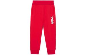 Детские трикотажные спортивные штаны Burberry, цвет Red