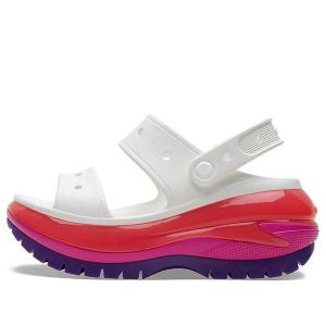 Сандалии classic mega crush sandal 'white red purple' Crocs, белый